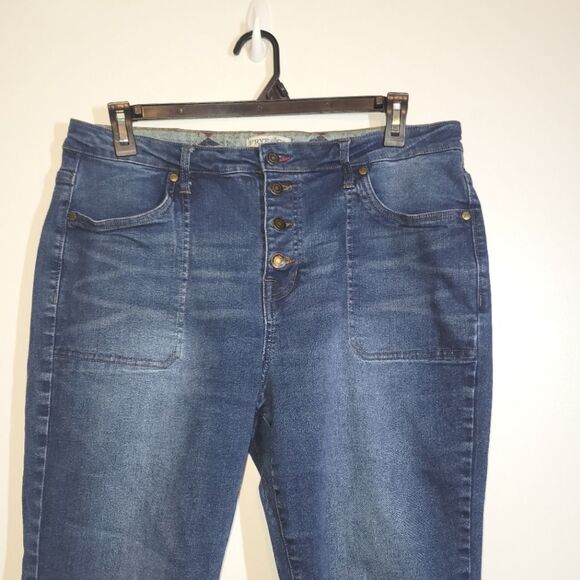 Frye High Rise Button Fly Bootcut Flare Jeans 16 - Picture 2 of 9